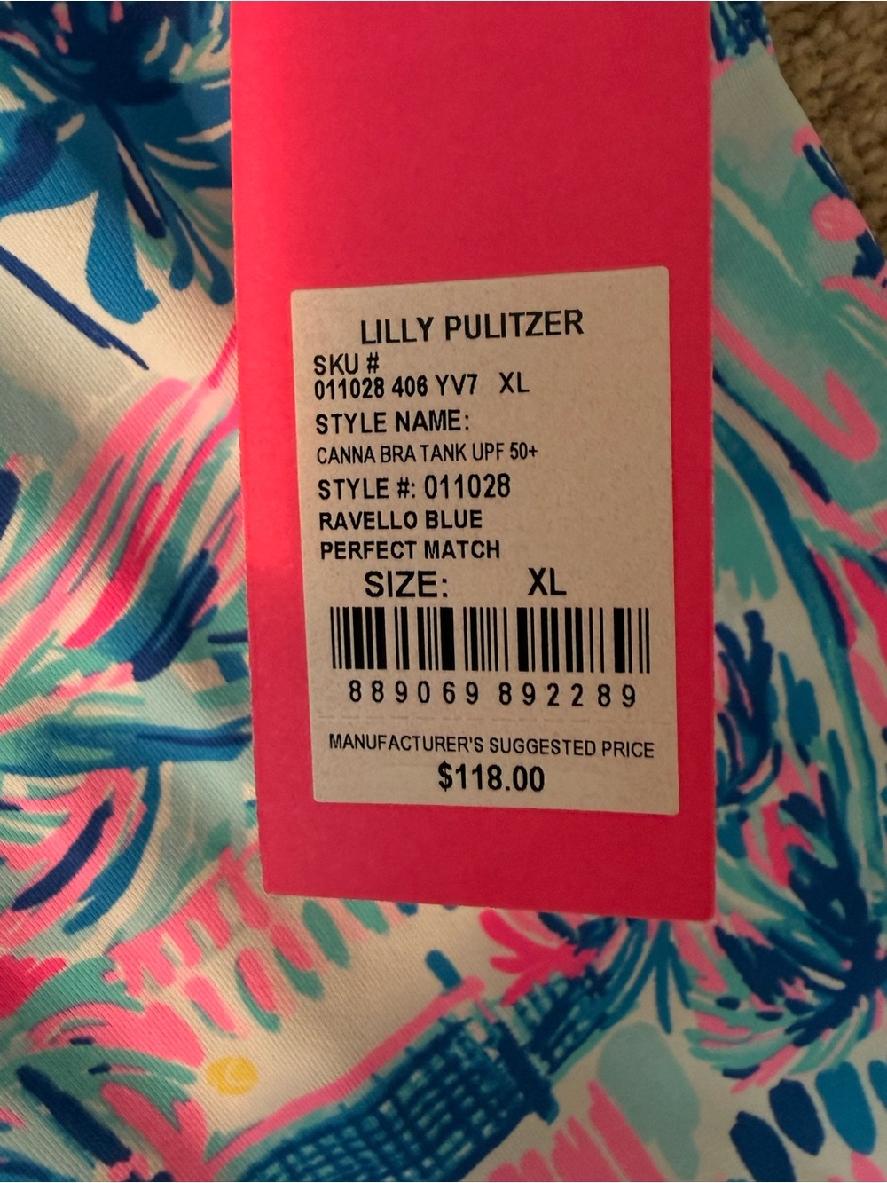 🆕 CANNA BRA TANK UPF 50+ - Picture 2 of 2